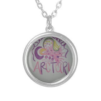 Arcturian Starseed Light Language Symbol Silver Plated Necklace