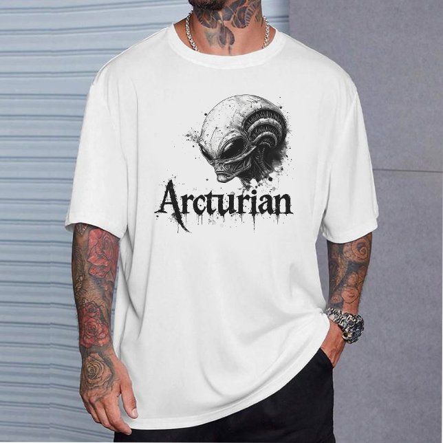 Arcturian T-Shirt, Starseed Alien Head Graphic Tee (Creator Uploaded)