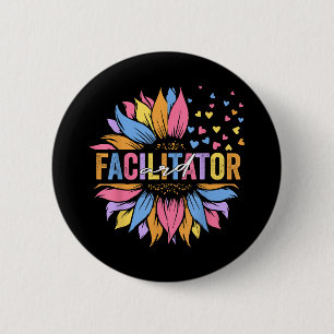 Ard Facilitator Special Education Sunflower _1  Button