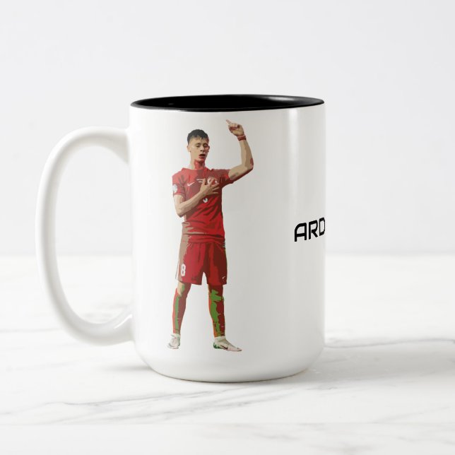 Arda Güler Artistic Portrait Two-Tone Coffee Mug (Left)