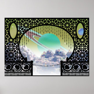 Ardana Cloud City Bungalow ~ Interplanetary Travel Poster