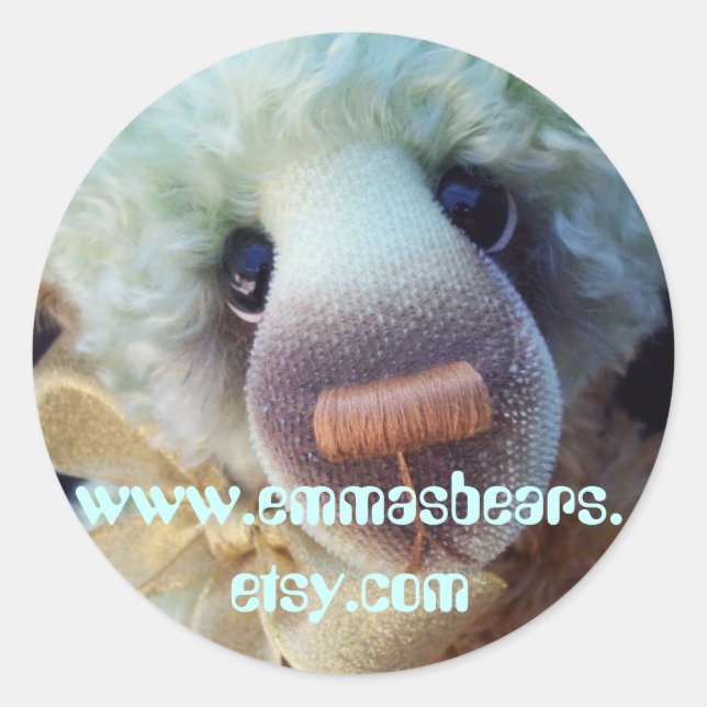 Ardelis bear classic round sticker (Front)