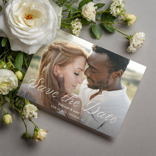 Ardent Romance Photo Wedding Save the Date Magnetic Invitation