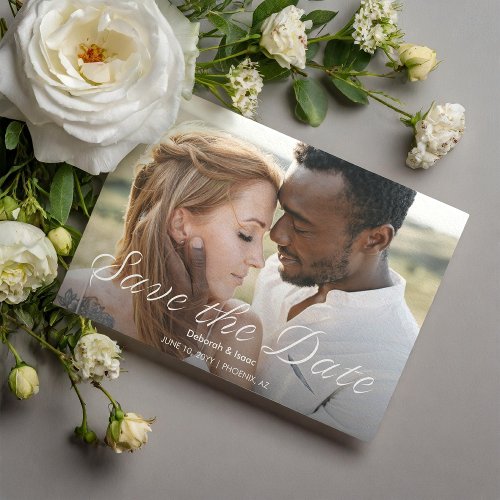 Ardent Romance Photo Wedding Save the Date Magnetic Invitation