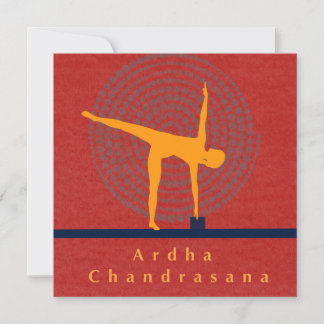 Ardha Chandrasana Art Card