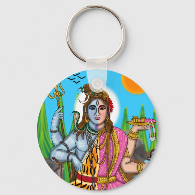 Ardhanarishvara Keychain (Front)