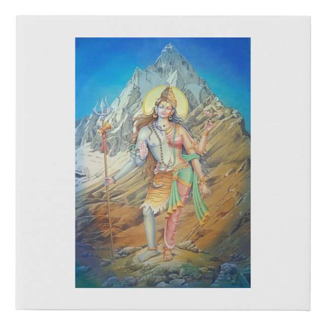 Ardhanarishwara - II Faux Canvas Print (Front)