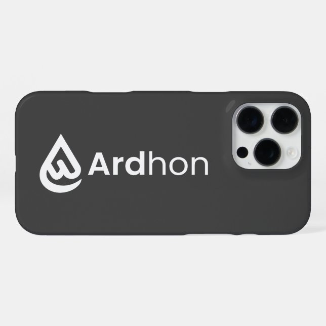 Ardhon brand merch - wear your style, your way iPhone case (Back Horizontal)