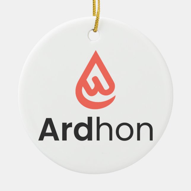 Ardhon - wear your style, your way ceramic ornament (Front)