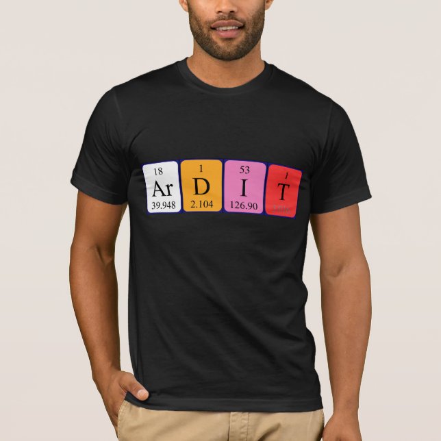 Ardit periodic table name shirt (Front)