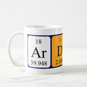 Ardita periodic table name mug