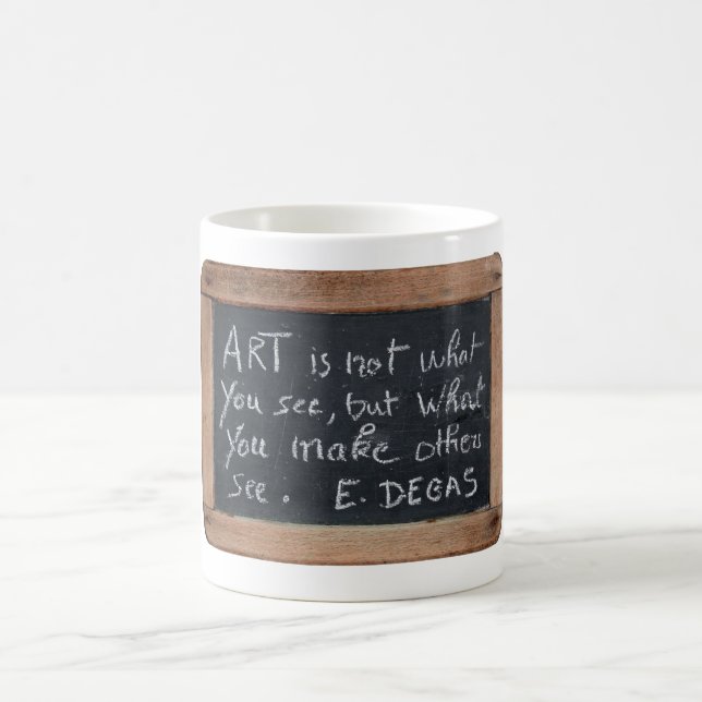 Ardoise 03 Artist's Quotes Degas Mug (Center)