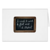 Ardoise 07 Manet's Quote Card (Front Horizontal)