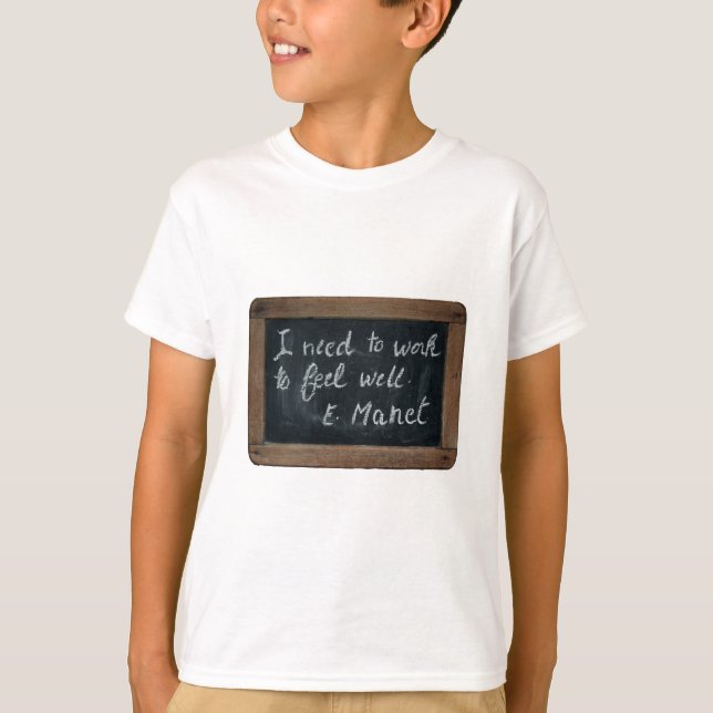 Ardoise 07 Manet's Quote White Sweat Shirt (Front)