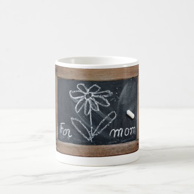 Ardoise 10 Flower for Mom White Mug (Center)