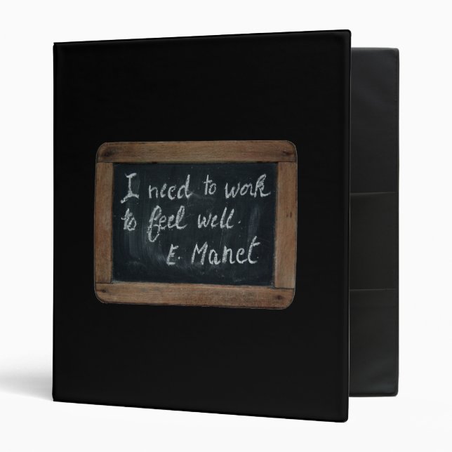 Ardoise Manet's Quote Art Lessons Vintage 2 Binder (Front/Inside)