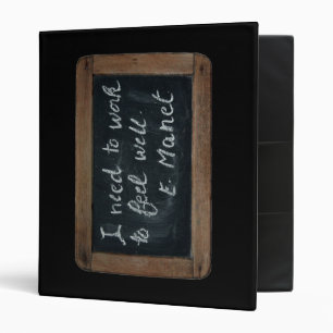 Ardoise Manet's Quote Art Lessons Vintage B Binder