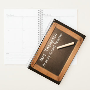 Ardoise Vintage School Slate Chalk Planner