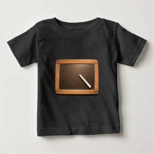 Ardoise Vintage School Slate with Chalk Baby B T T-Shirt