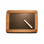 Ardoise Vintage School Slate with Chalk cutout S<br><div class="desc">Vintage School Slate. Customizable Photo sculpture.  You can easily add and change text,  text color,  font,  size and position by clicking the customize button.</div>