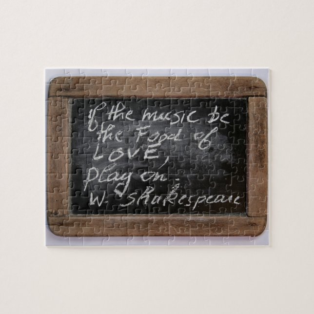 Ardoise - W; Shakespeare's Quote - Jigsaw Puzzle (Horizontal)