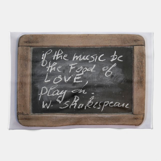 Ardoise - W. Shakespeare's Quote - Kitchen Towel (Horizontal)