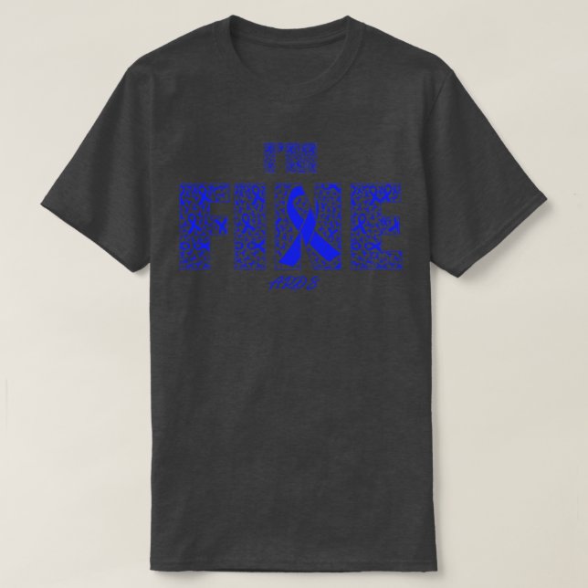 ARDS Awareness Fine Ribbons In This Family We Figh T-Shirt (Design Front)