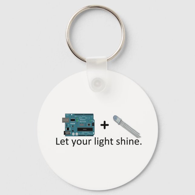 Arduino + RGB LED = Inspiration Keychain (Front)