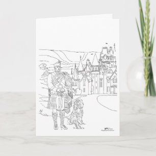 Ardverikie House Highlander Gordon Setter Card