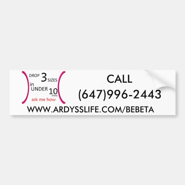 Ardyss Bumper Sticker (Front)