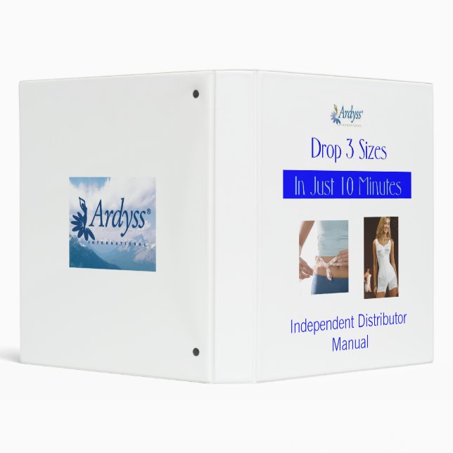 Ardyss Distributor Manual 3 Ring Binder (Background)