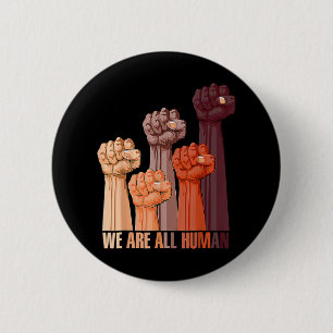 Are All Human Black History Pride Africa Juneteent Button