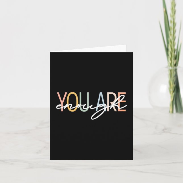 Are Enough Mental Health Awareness Illness Anxiety Card (Front)