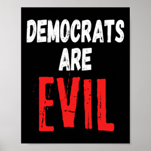 Are Evil Donald Trump 2024 Take America Back Poster