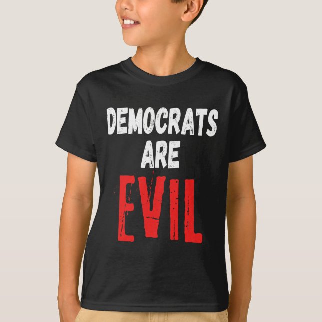 Are Evil Donald Trump 2024 Take America Back  T-Shirt (Front)
