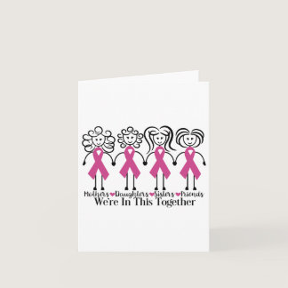 Are In Together Family Friends Breast Cancer Aware Card