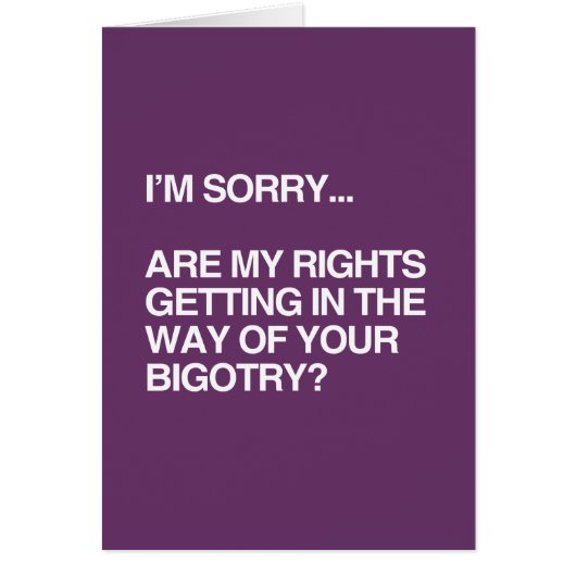 ARE MY RIGHTS GETTING IN THE WAY (Front)