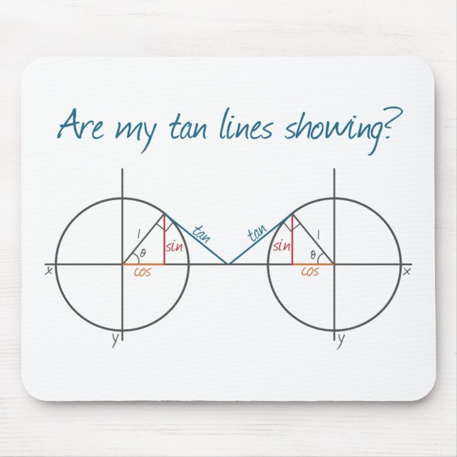 Are my Tan Lines Showing? Mouse Pad (Front)