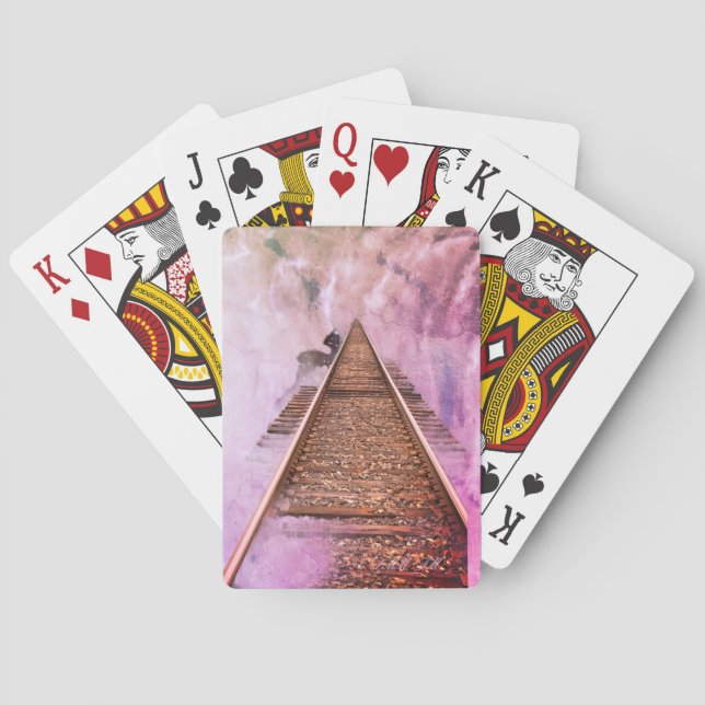 Are on a road less traveled Classic Playing Cards (Back)