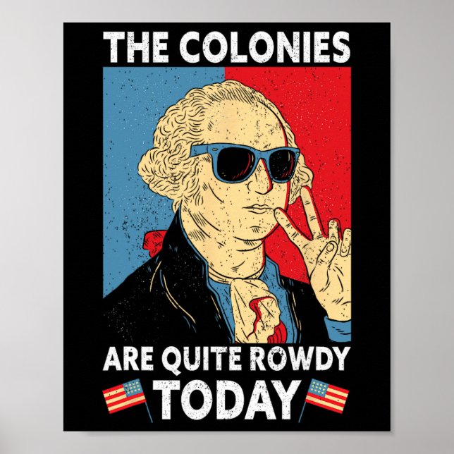 Are Quite Rowdy Independence Day Funny 4th Of July Poster (Front)