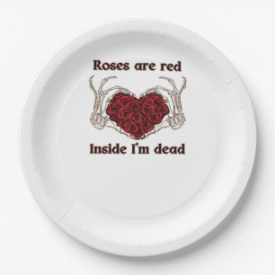 Are Red I'm Dead Classic Paper Plates