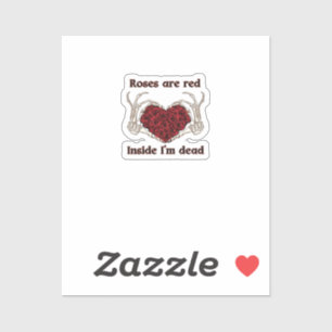 Are Red I'm Dead Classic Sticker