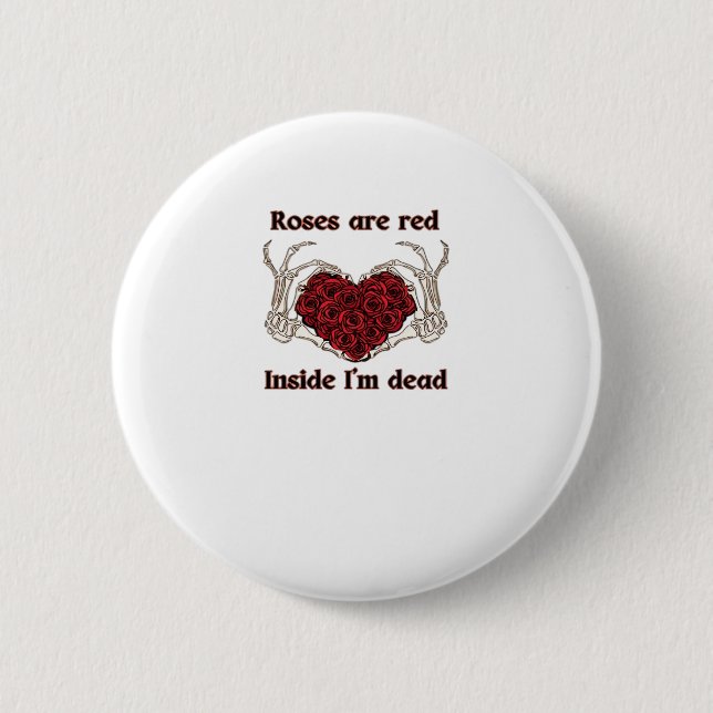 Are Red Im Dead Classic Style Button (Front)
