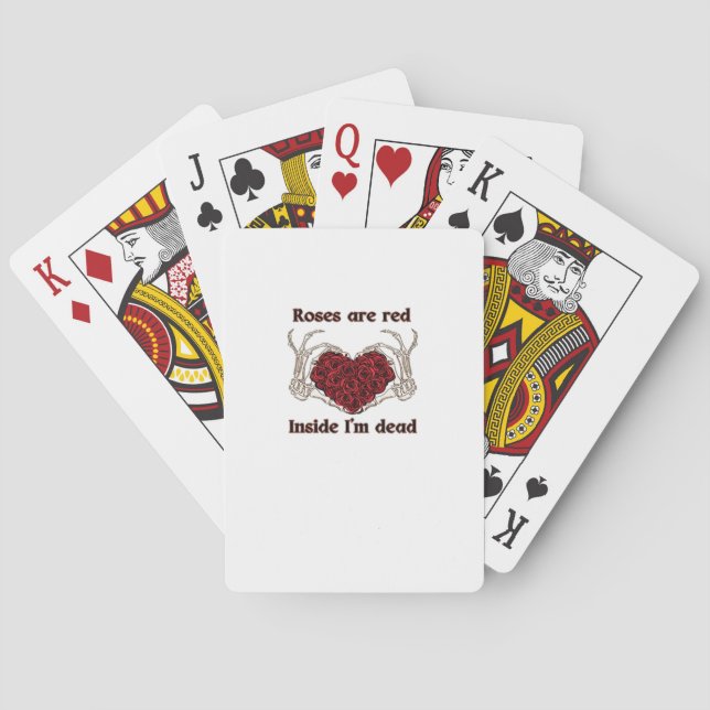 Are Red Im Dead Classic Style Poker Cards (Back)
