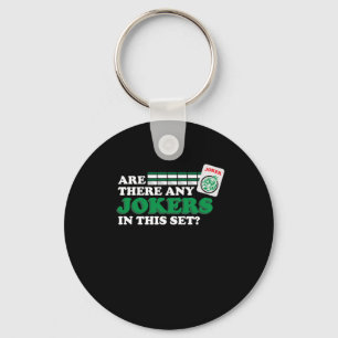 Are There Any Jokers In Set Mahjong Player Games Keychain
