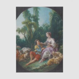 Are They Thinking About Grapes by Francois Boucher Tissue Paper