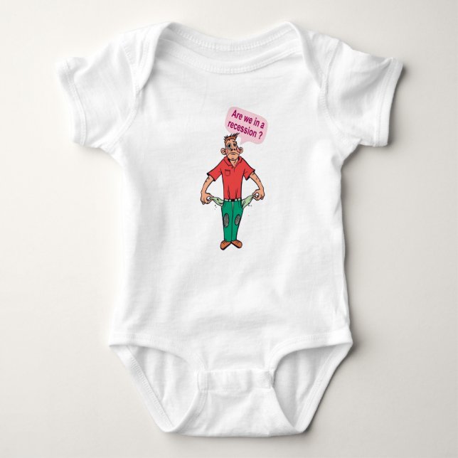 Are we in a recession? baby bodysuit (Front)