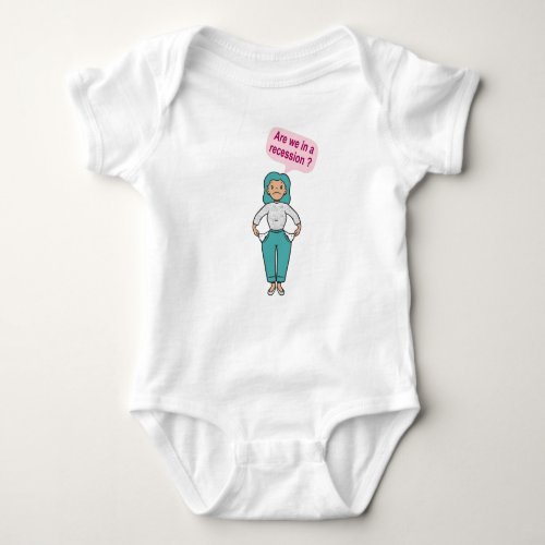 Are we in a recession baby bodysuit