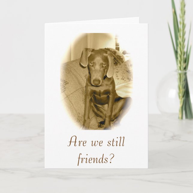 are we still friends? card (Front)