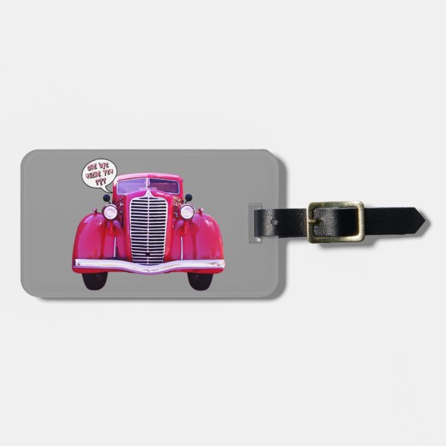 Are we there yet..? (customizable) luggage tag (Front Horizontal)